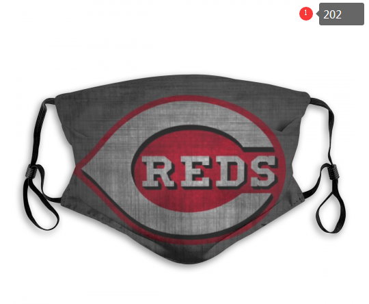 MLB Cincinnati Reds #3 Dust mask with filter->mlb dust mask->Sports Accessory